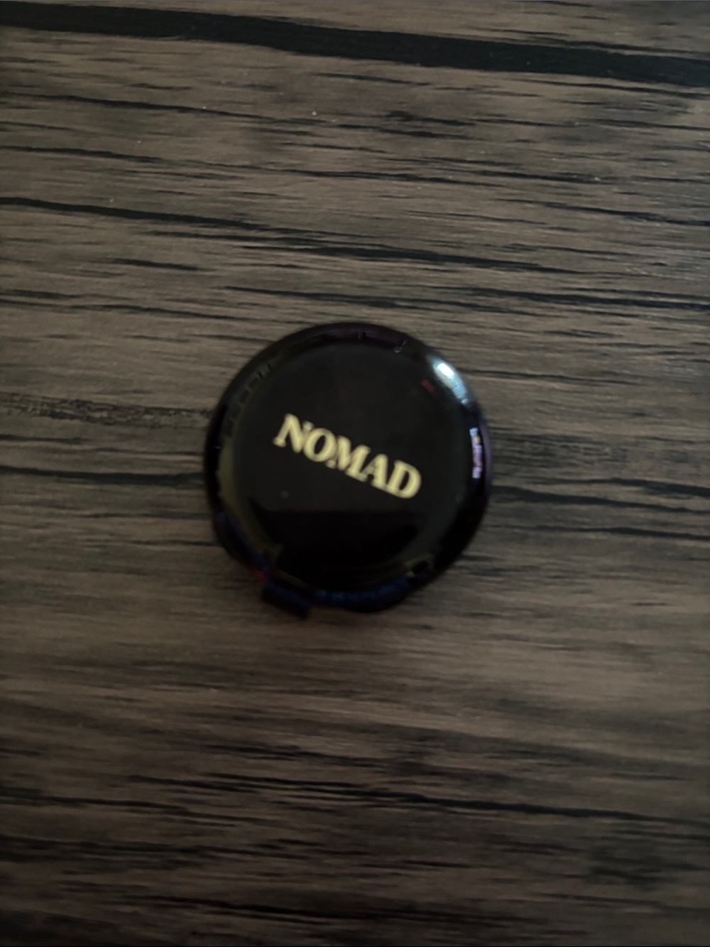 Nomad Black Compact Case with Gold Lettering